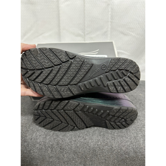 Dansko Kane Clogs Black Iridescent Size 36 NIB Flawed 514-5110200 Slip On - Picture 5 of 7